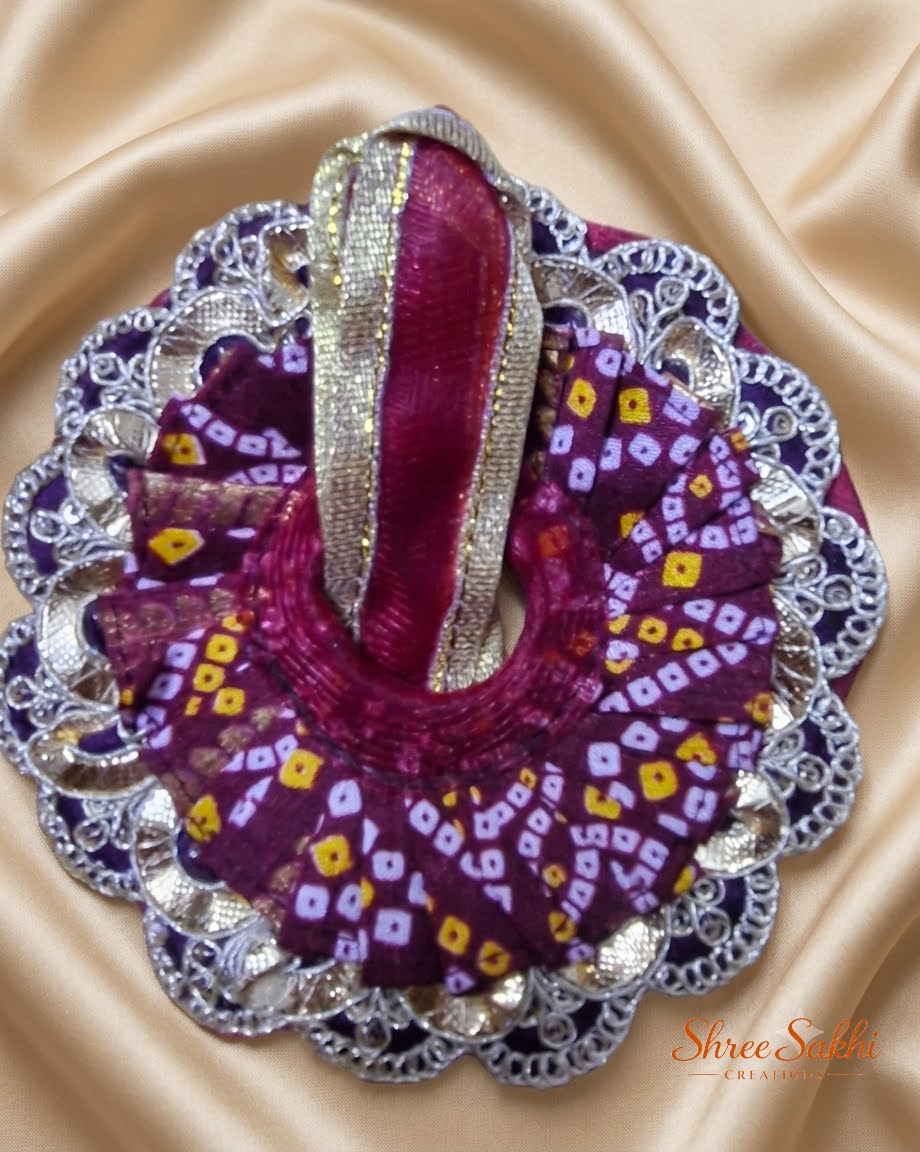 Bandhani Print Laddu Gopal Poshak
