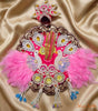 Pink Feather Swan Laddu Gopal Poshak