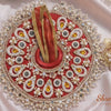 Red Kundan Drop Laddu Gopal Poshak