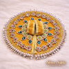 Yellow Emerald Stone Laddu Gopal Poshak