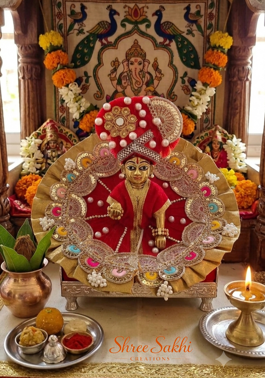 Crimson Pearl Festival Laddu Gopal Poshak