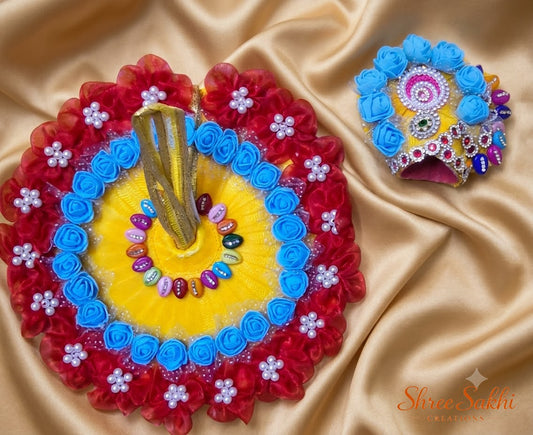 Sunshine Floral Family Set Laddu Gopal Poshak