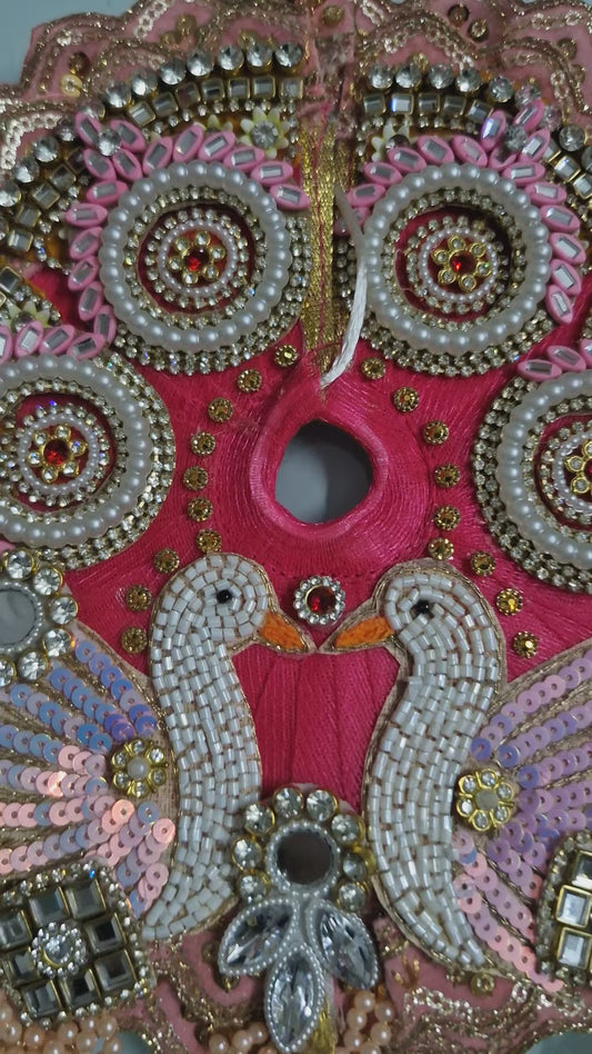 Pink Swan Designer Laddu Gopal Poshak